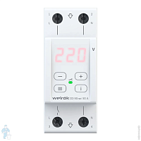 Реле напряжения однофазное цифровое на DIN-рейку WELROK D2-50 Red 50А 50-400В картинка